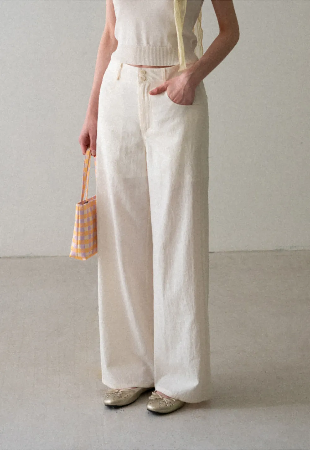 High Waist Wide Leg Casual Pants