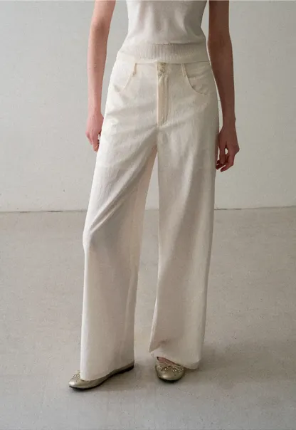 High Waist Wide Leg Casual Pants