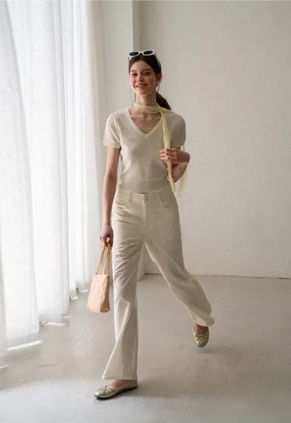 High Waist Wide Leg Casual Pants