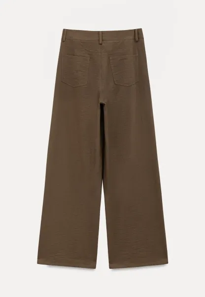 High Waist Wide Leg Casual Pants