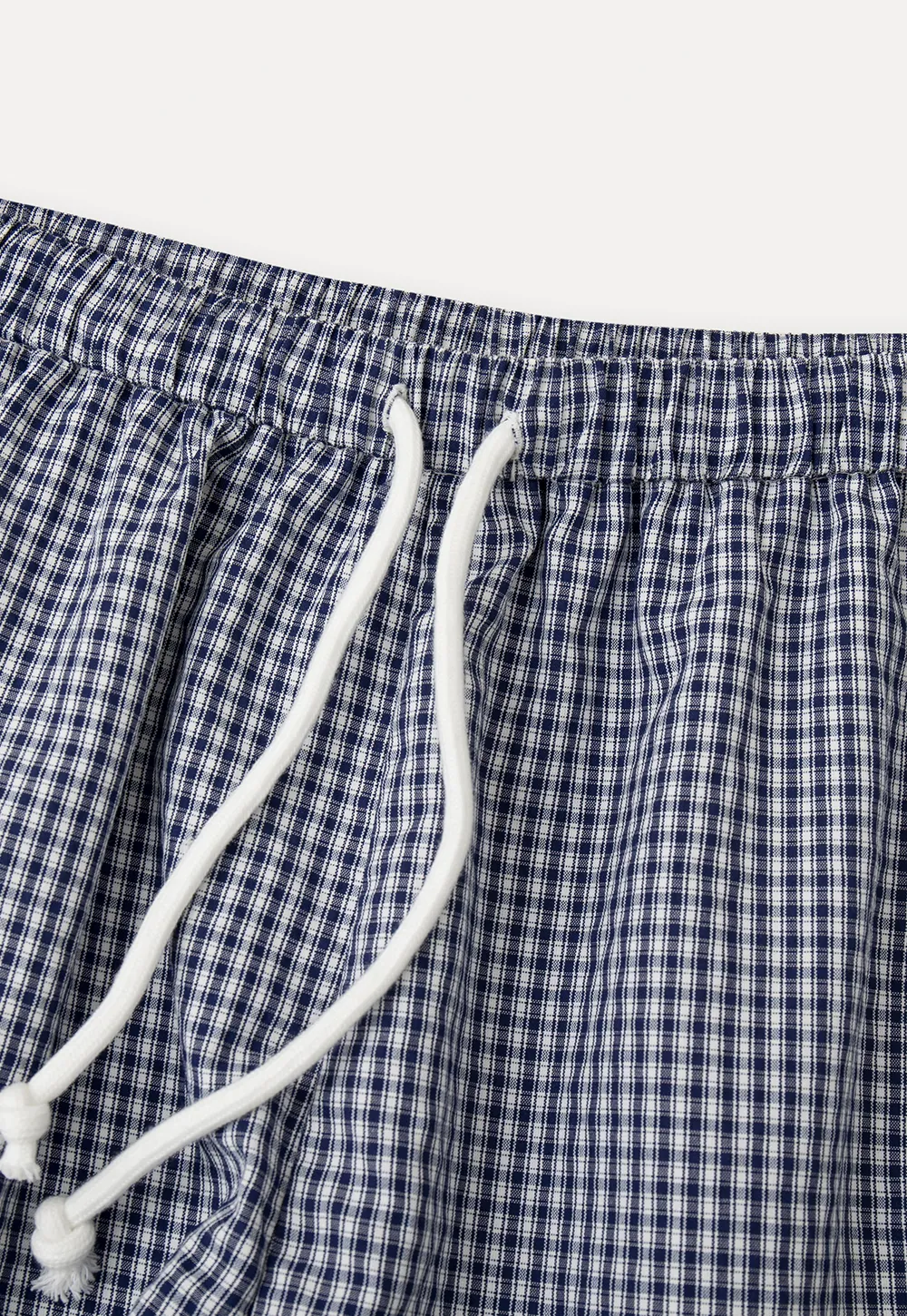 Drawstring Waist Checkered Pattern Shorts