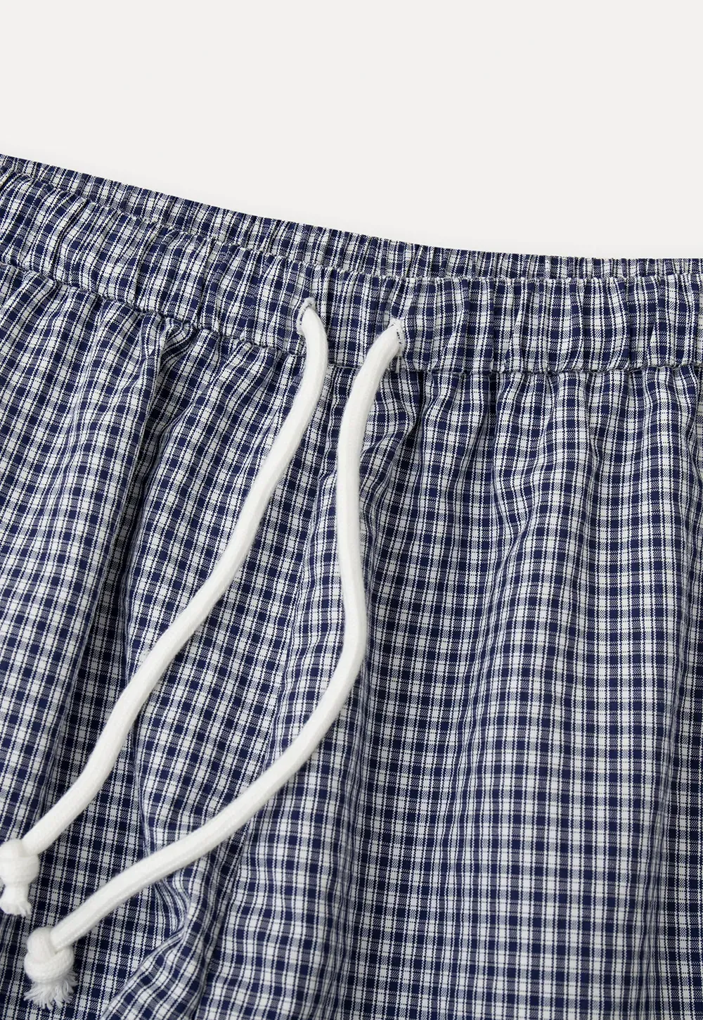 Drawstring Waist Checkered Pattern Shorts