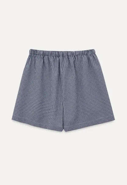 Drawstring Waist Checkered Pattern Shorts