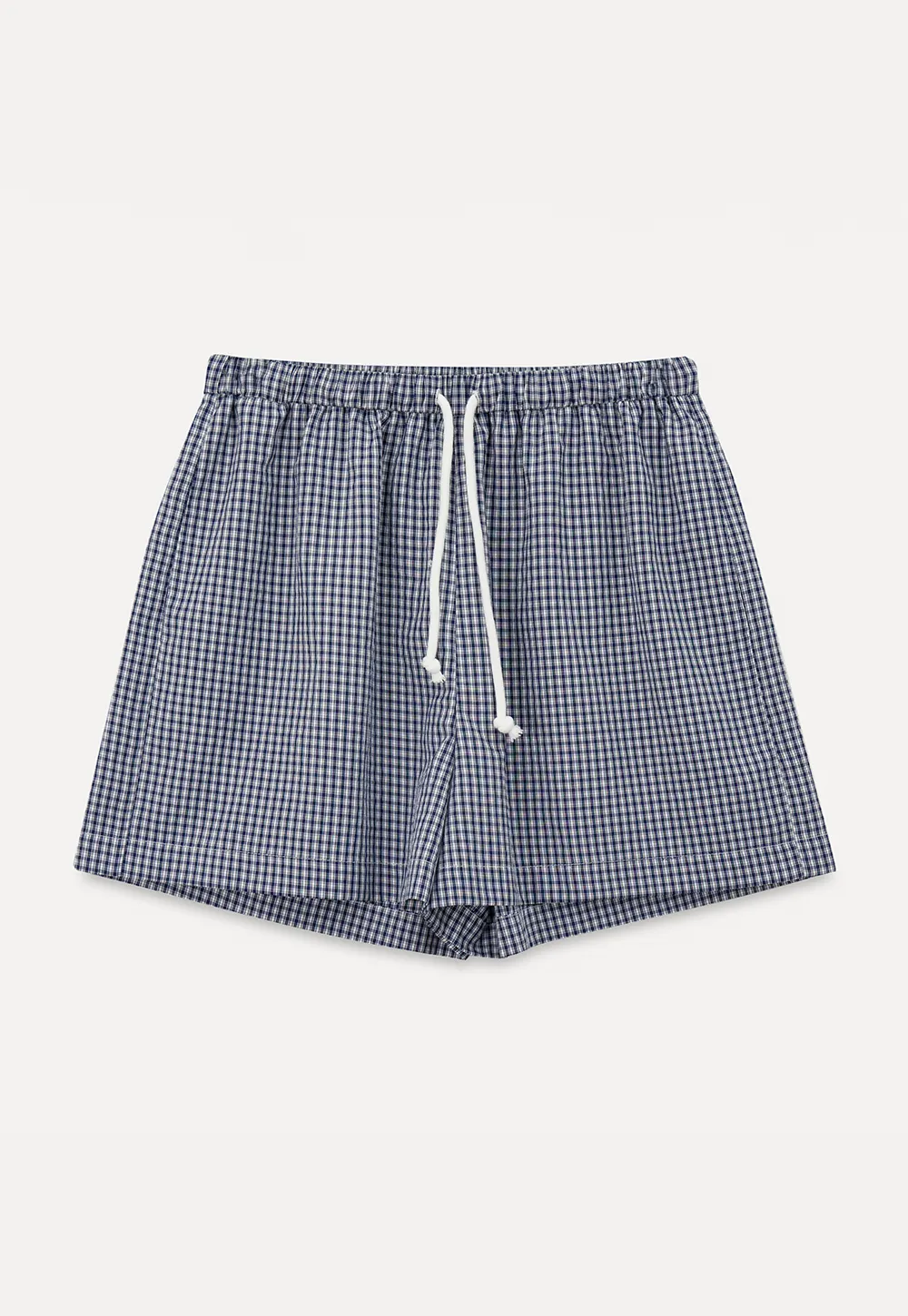 Drawstring Waist Checkered Pattern Shorts