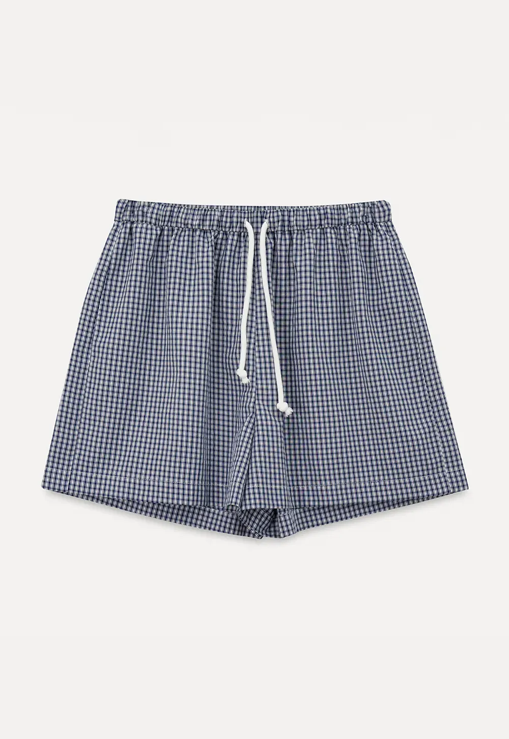 Drawstring Waist Checkered Pattern Shorts