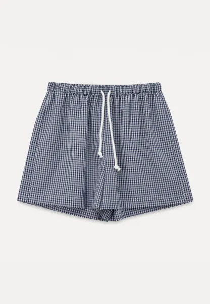 Drawstring Waist Checkered Pattern Shorts