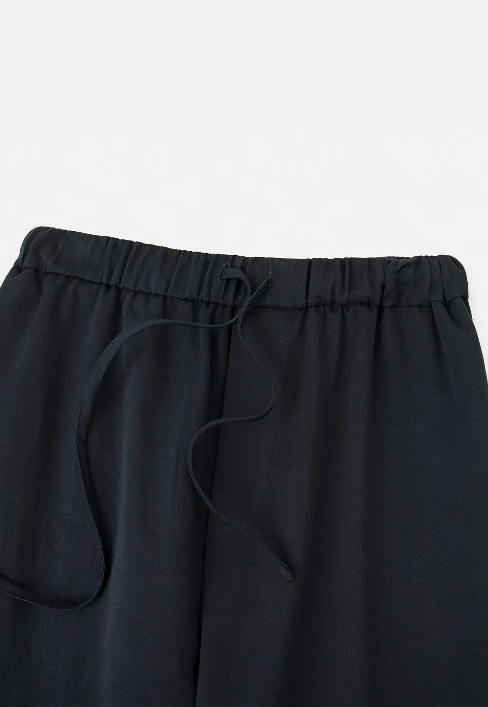 Ruffled Hem Wide Leg Casual Pants
