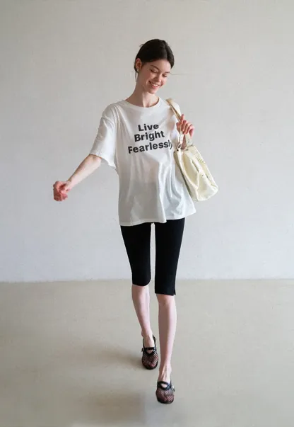 Cropped Stretch Leggings Casual Pants