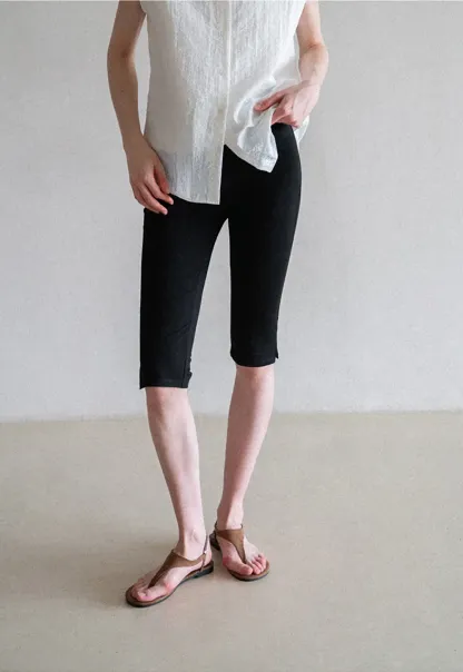 Cropped Stretch Leggings Casual Pants