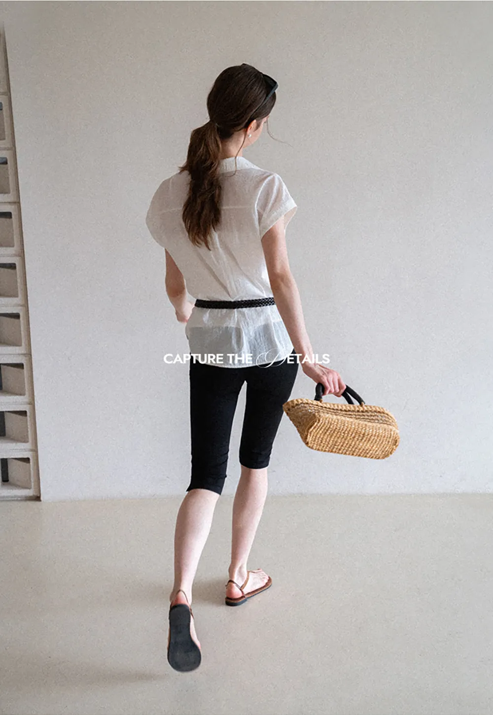 Cropped Stretch Leggings Casual Pants