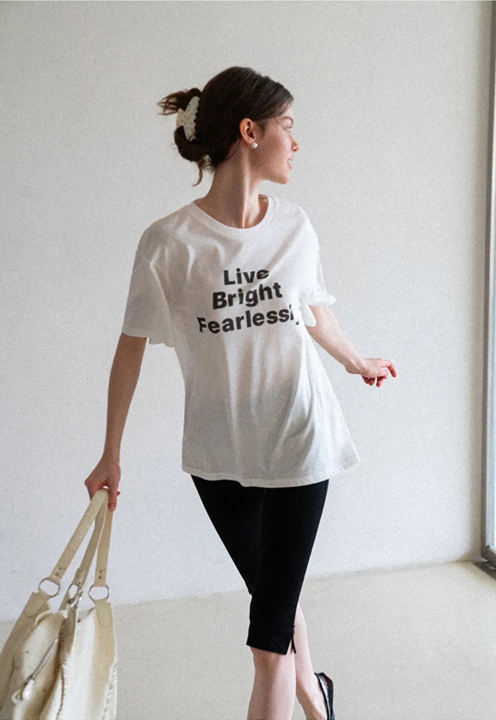Cropped Stretch Leggings Casual Pants