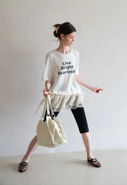 Cropped Stretch Leggings Casual Pants