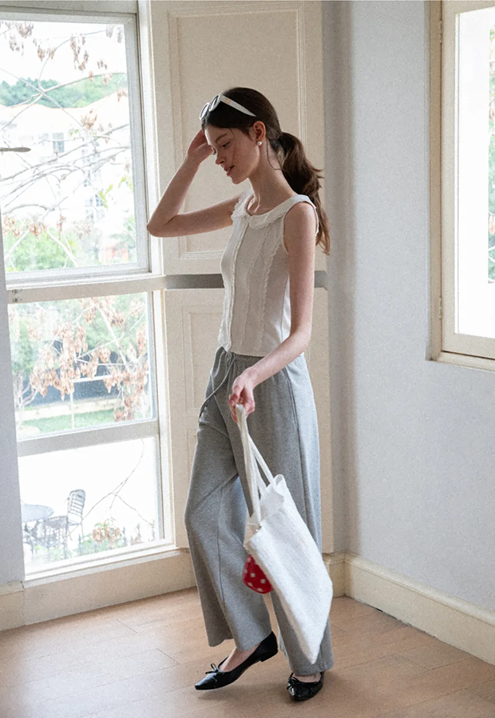 Wide Leg Relaxed Fit Casual Pants