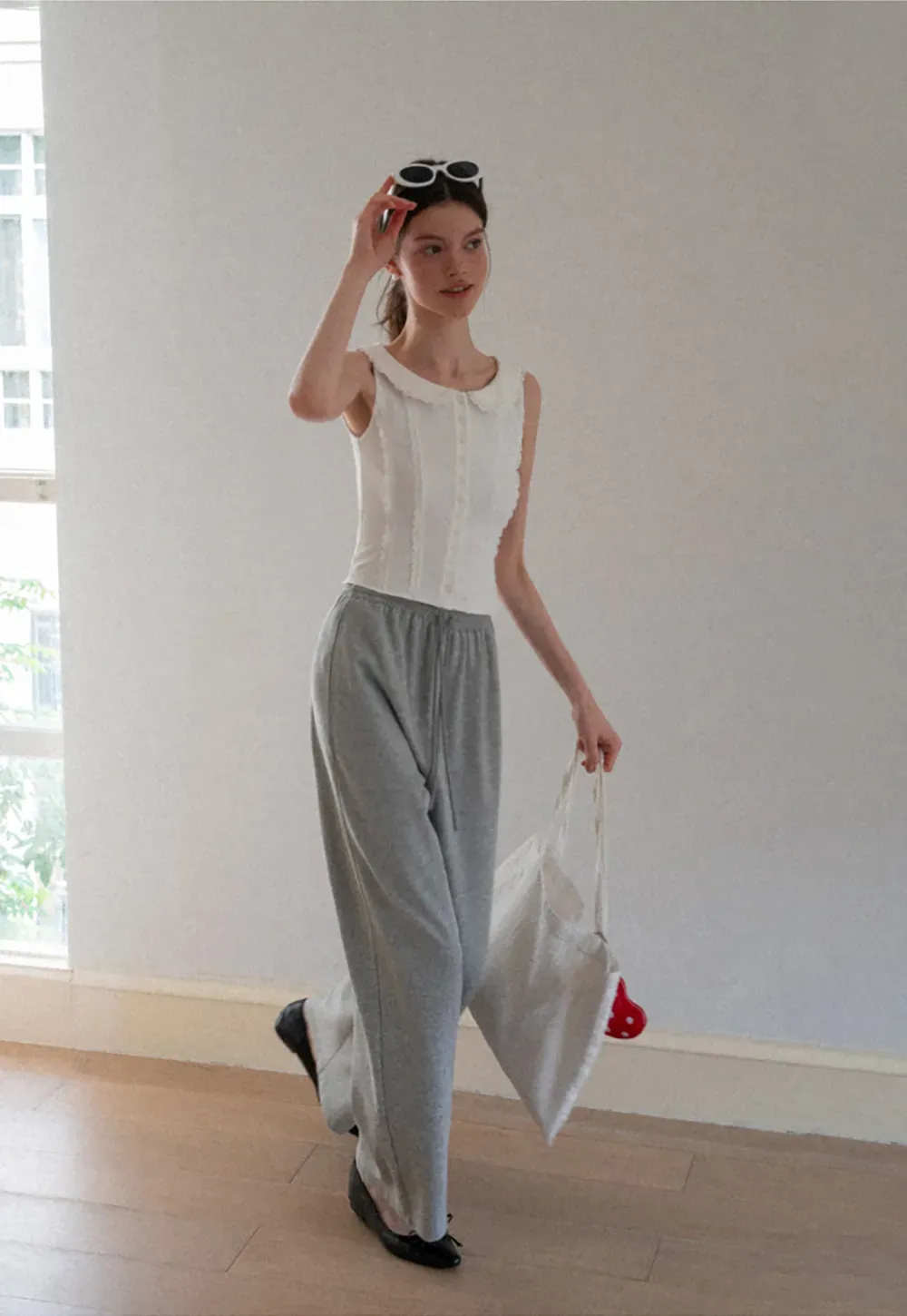 Wide Leg Relaxed Fit Casual Pants
