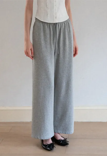 Wide Leg Relaxed Fit Casual Pants
