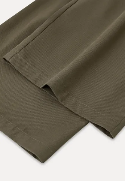 High Waist Drawstring Wide Leg Casual Pants