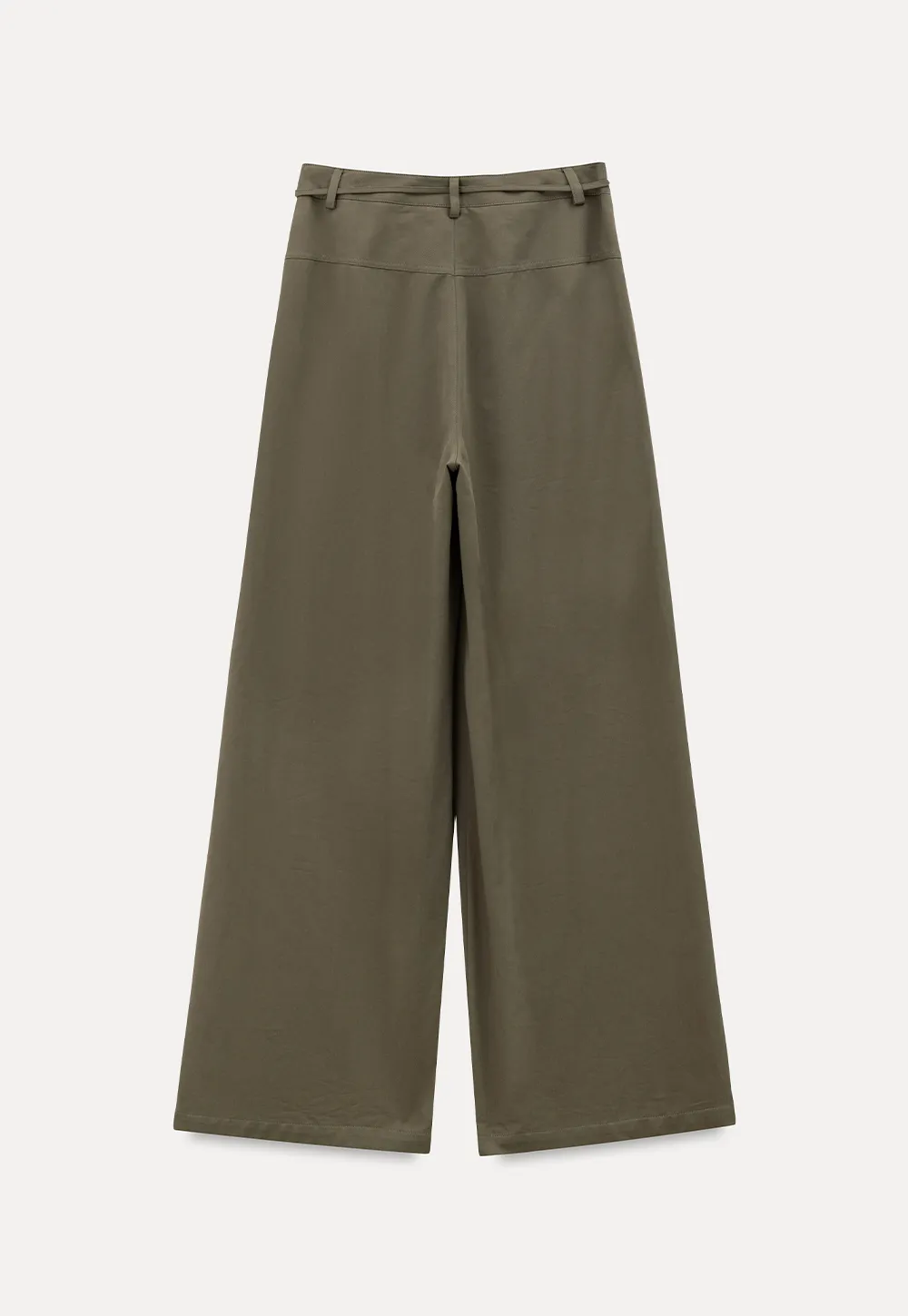 High Waist Drawstring Wide Leg Casual Pants