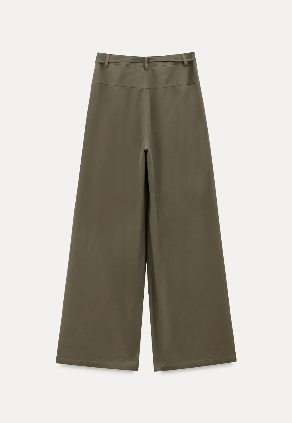 High Waist Drawstring Wide Leg Casual Pants