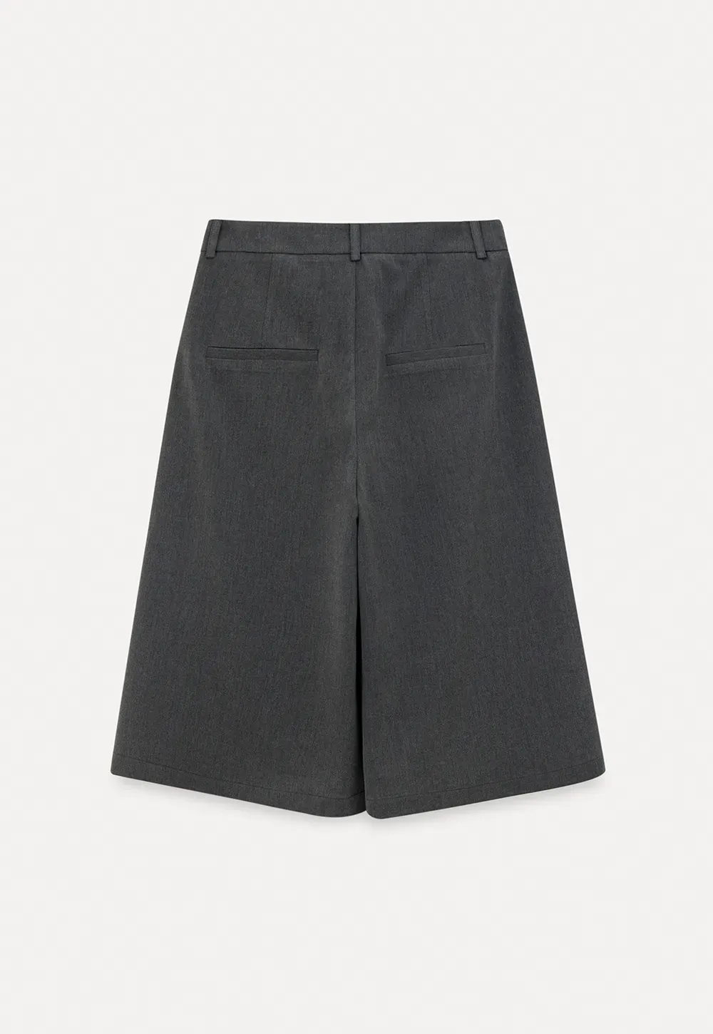 Pleated Wide Leg Cropped Pants