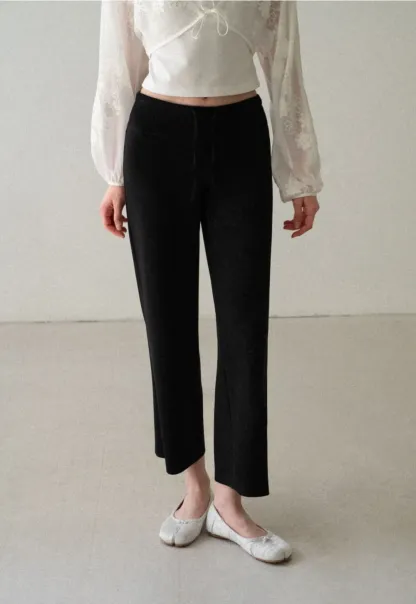 High Waist Cropped Wide Leg Pants