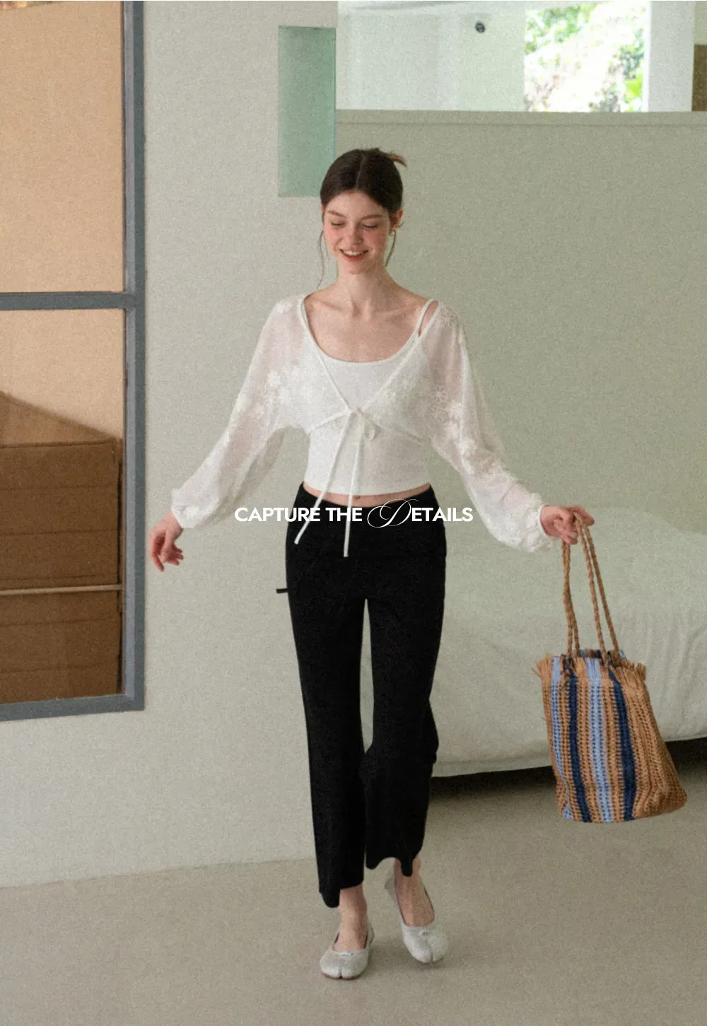 High Waist Cropped Wide Leg Pants