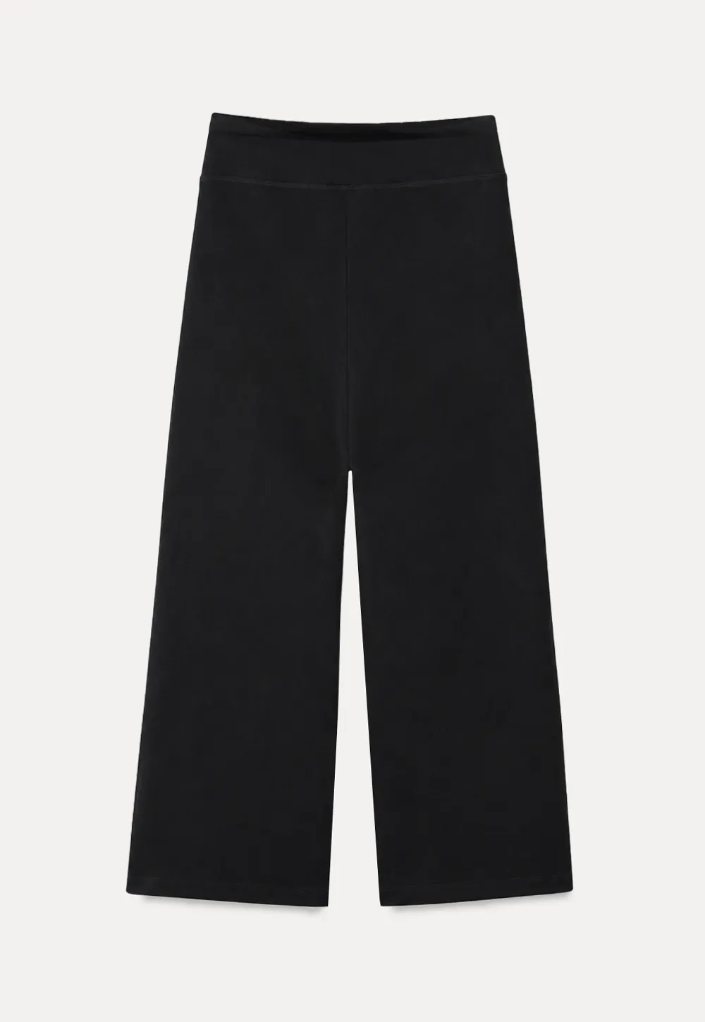 High Waist Cropped Wide Leg Pants