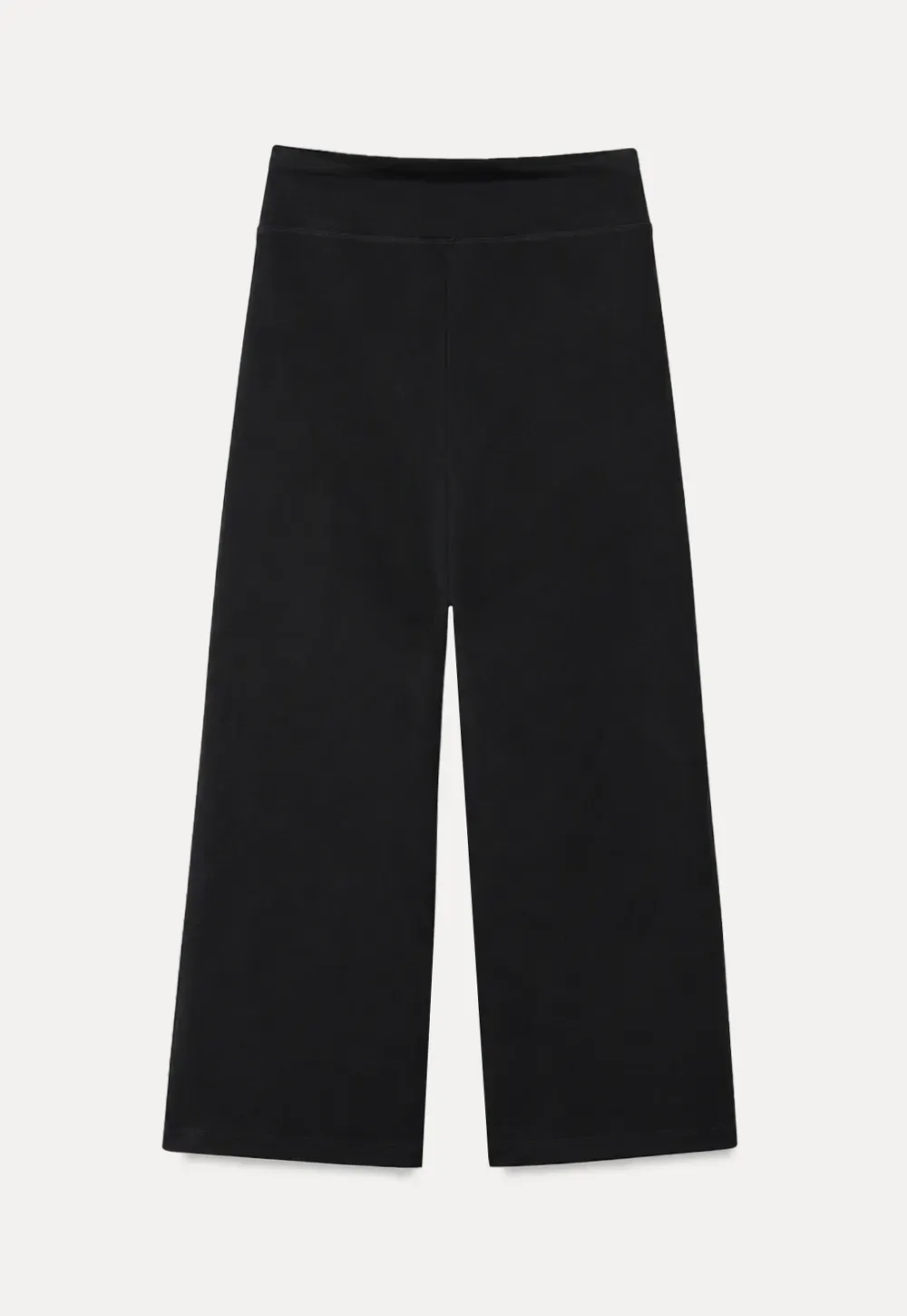 High Waist Cropped Wide Leg Pants