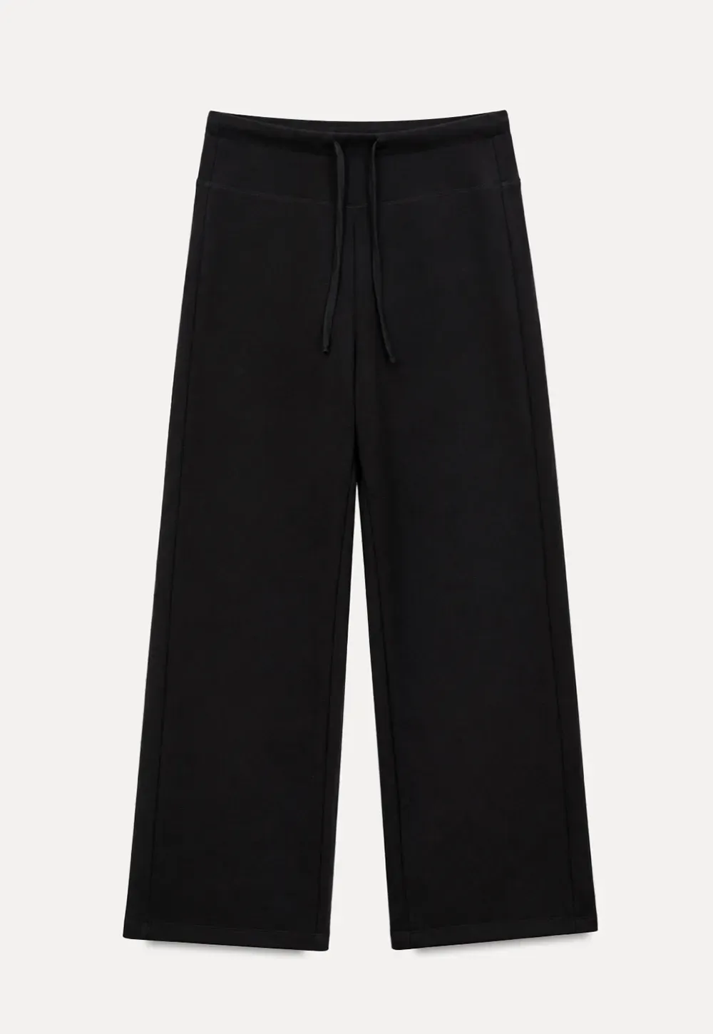 High Waist Cropped Wide Leg Pants