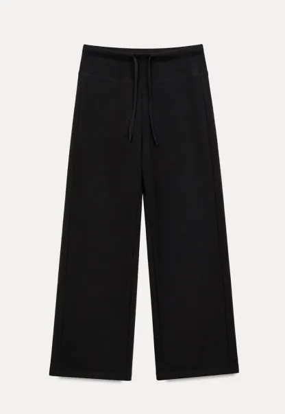 High Waist Cropped Wide Leg Pants