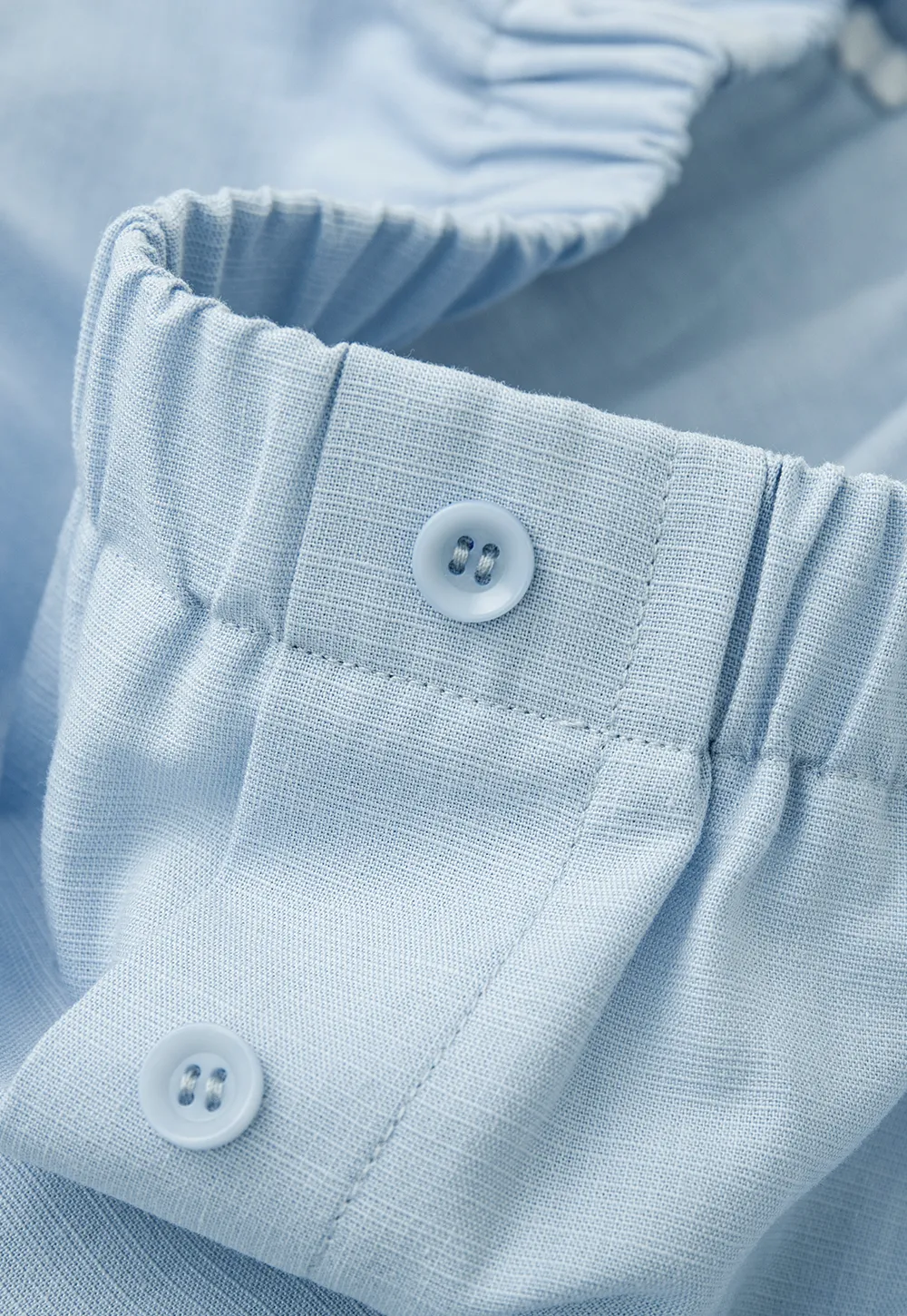 Wide Leg Button Front Casual Pants