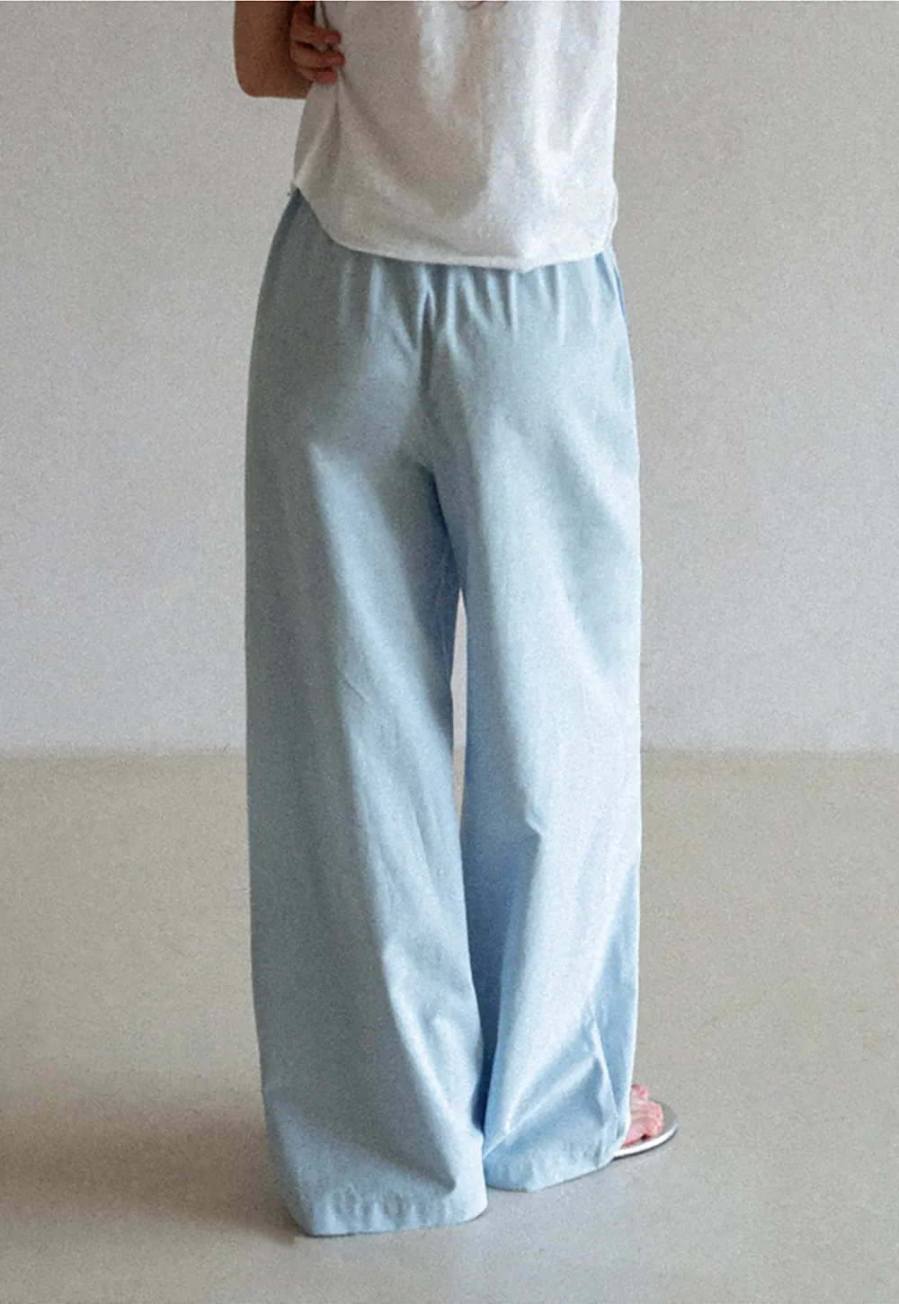 Wide Leg Button Front Casual Pants