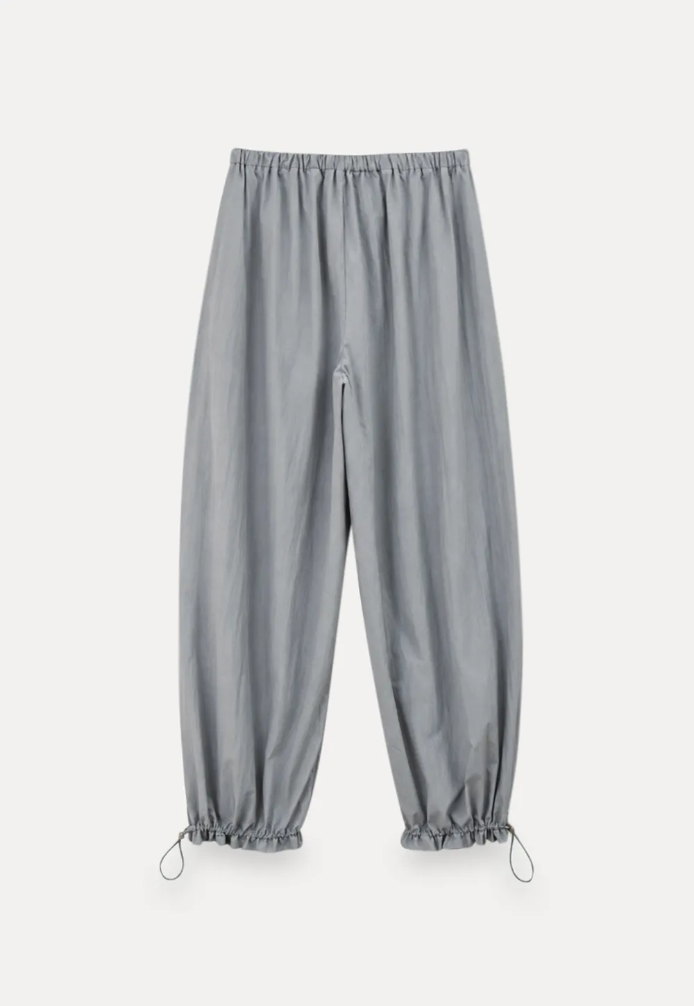 High Waist Elastic Cuff Loose Fit Casual Pants