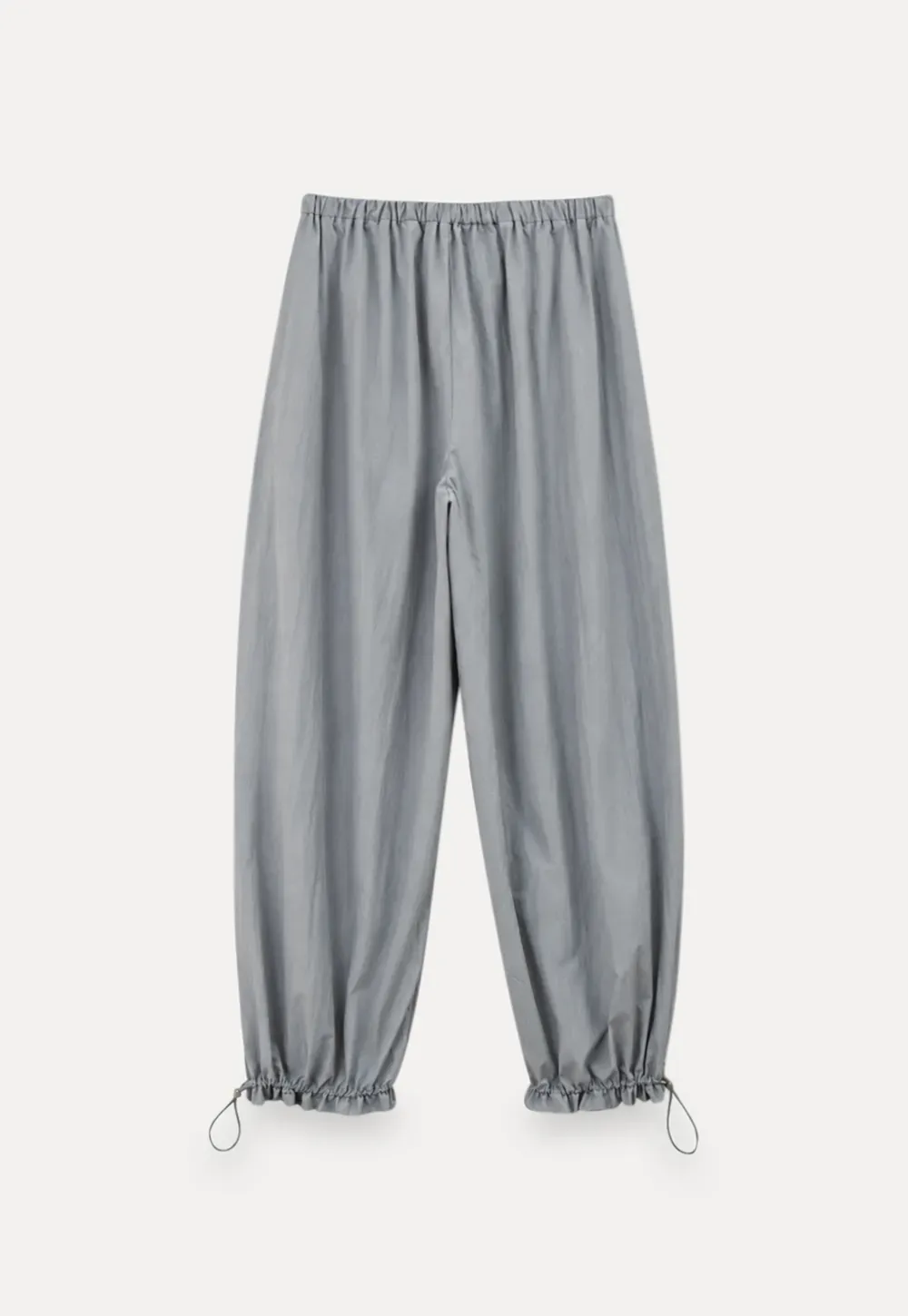 High Waist Elastic Cuff Loose Fit Casual Pants