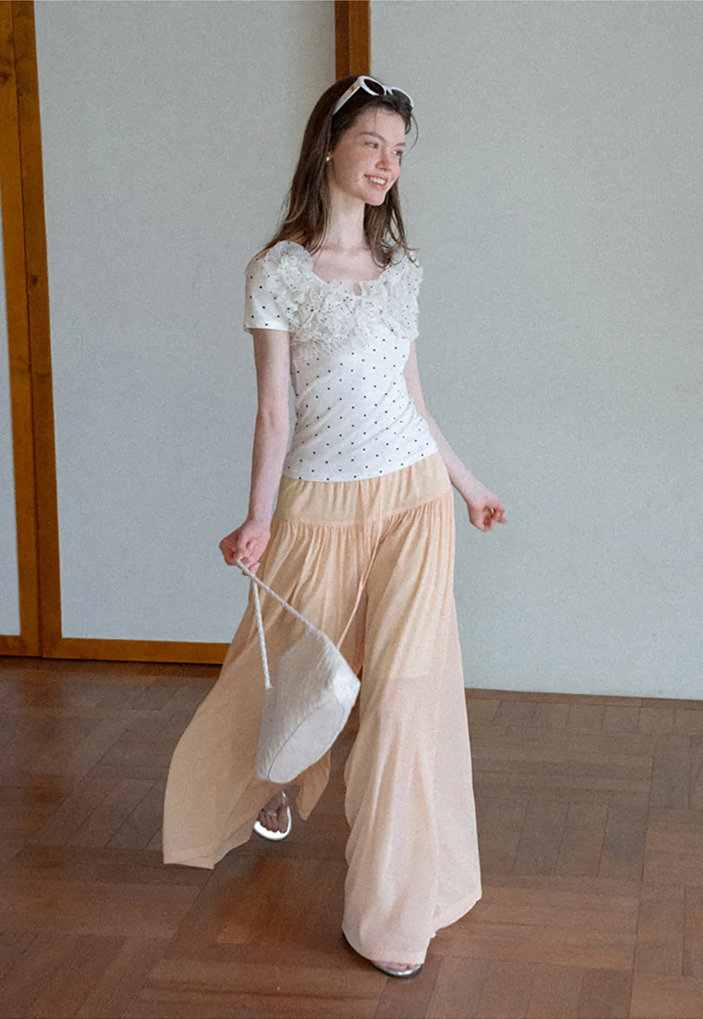 High Waist Flowing Maxi Skirt
