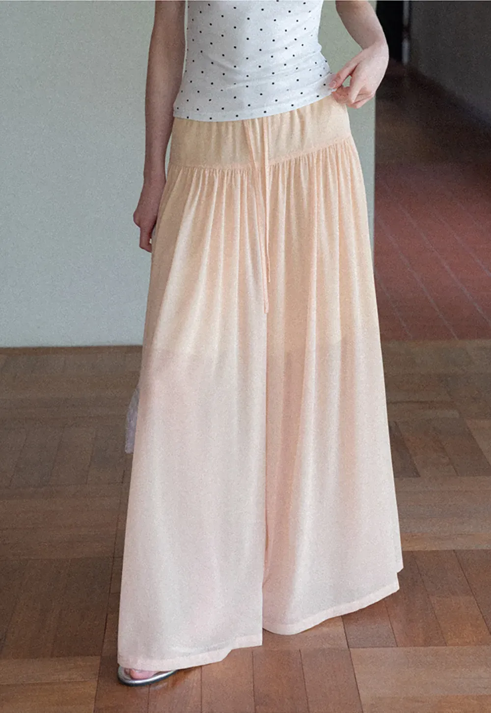 High Waist Flowing Maxi Skirt