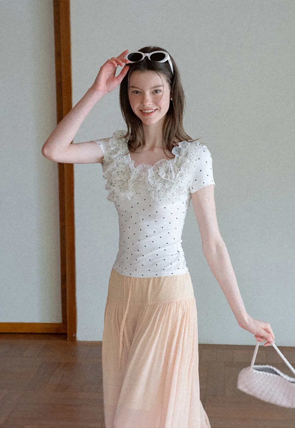 High Waist Flowing Maxi Skirt
