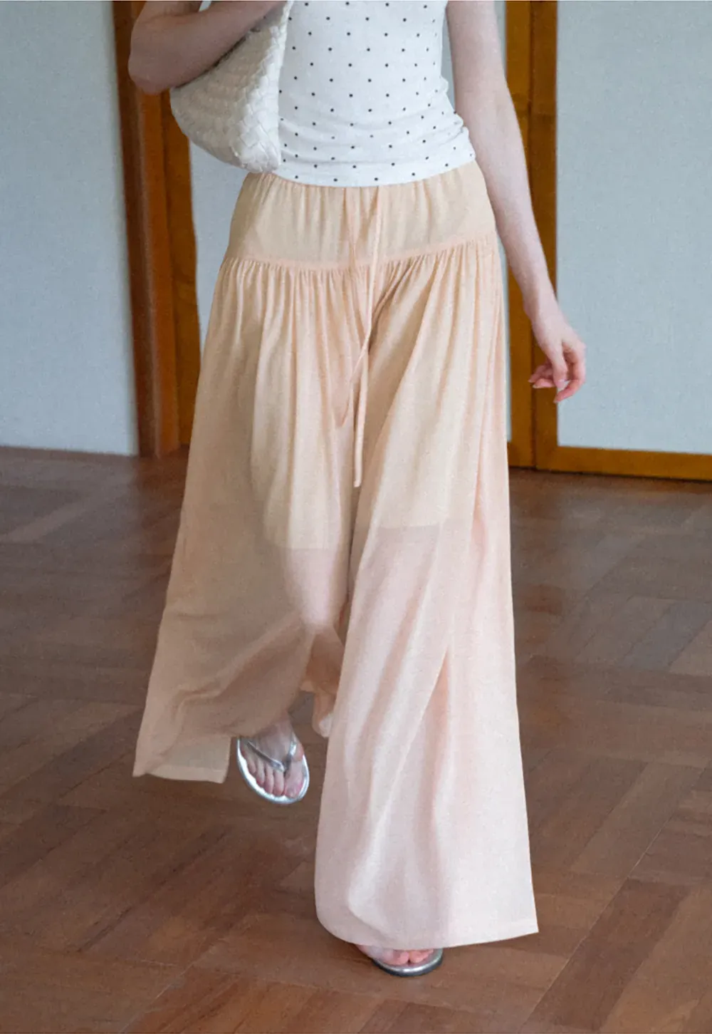 High Waist Flowing Maxi Skirt
