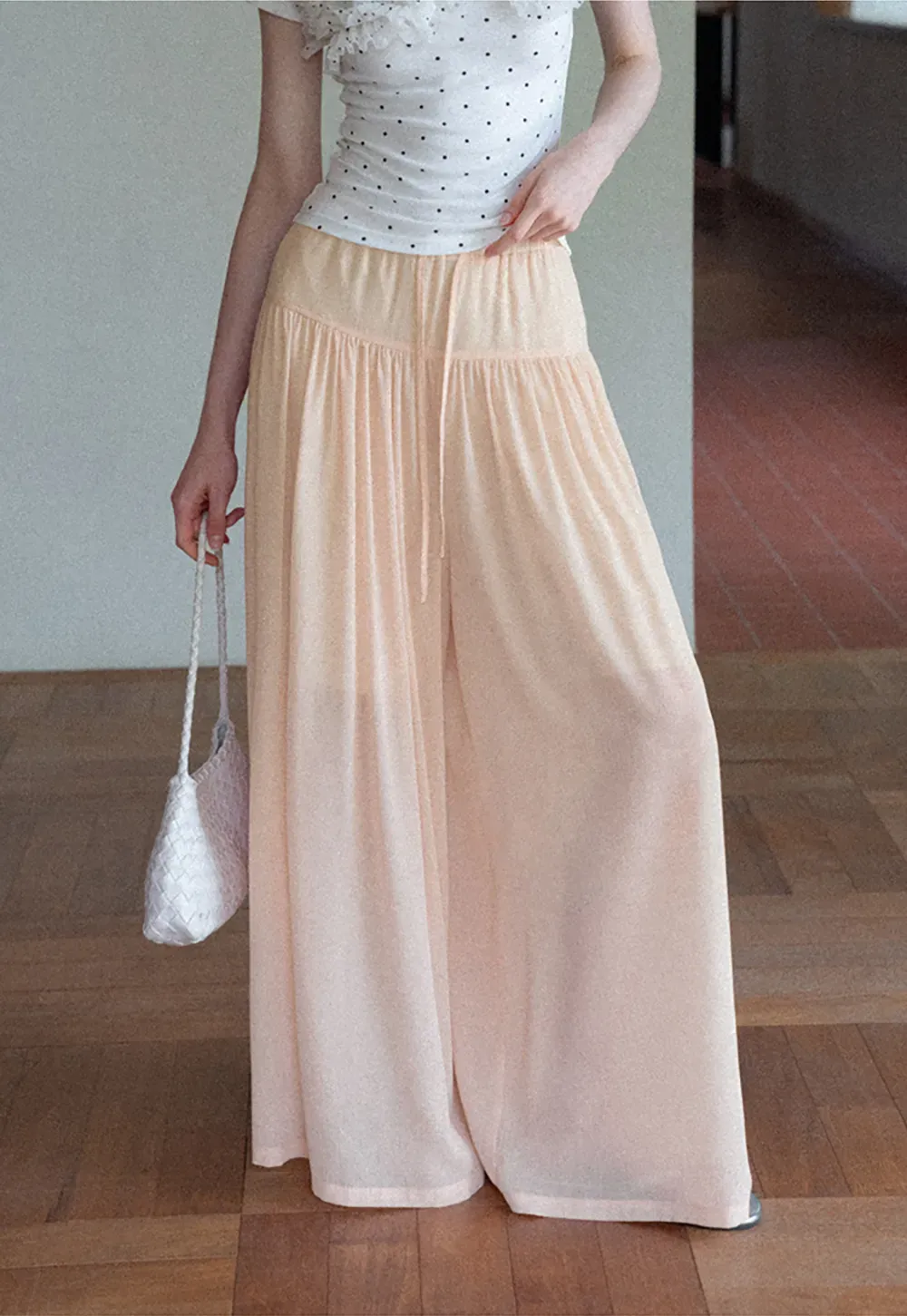 High Waist Flowing Maxi Skirt