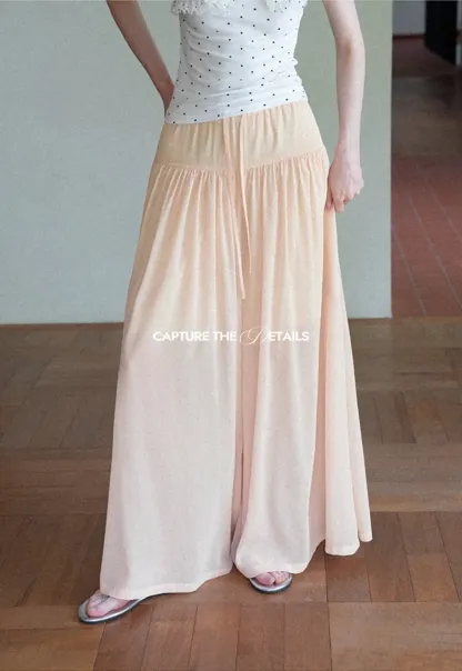 High Waist Flowing Maxi Skirt