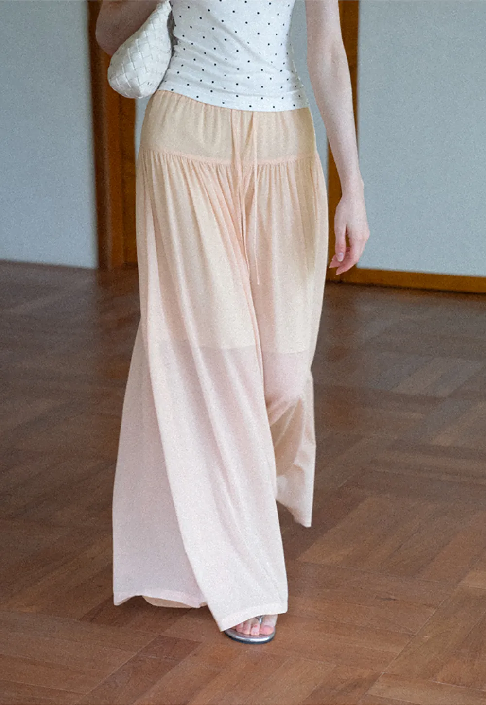 High Waist Flowing Maxi Skirt