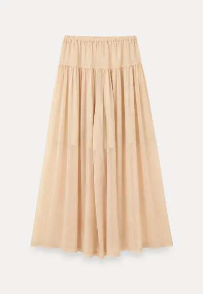 High Waist Flowing Maxi Skirt