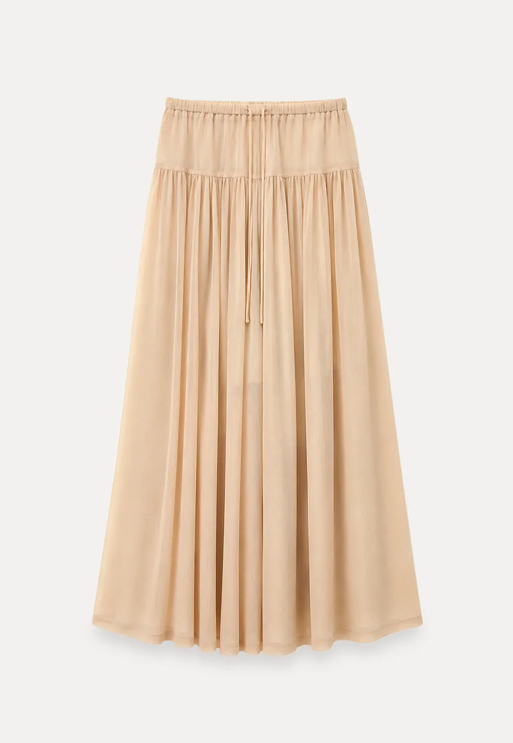 High Waist Flowing Maxi Skirt