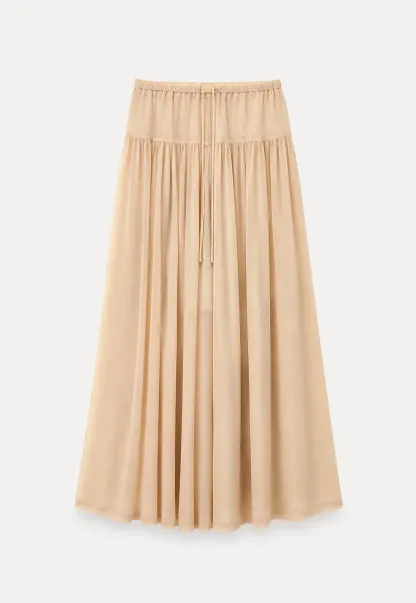 High Waist Flowing Maxi Skirt