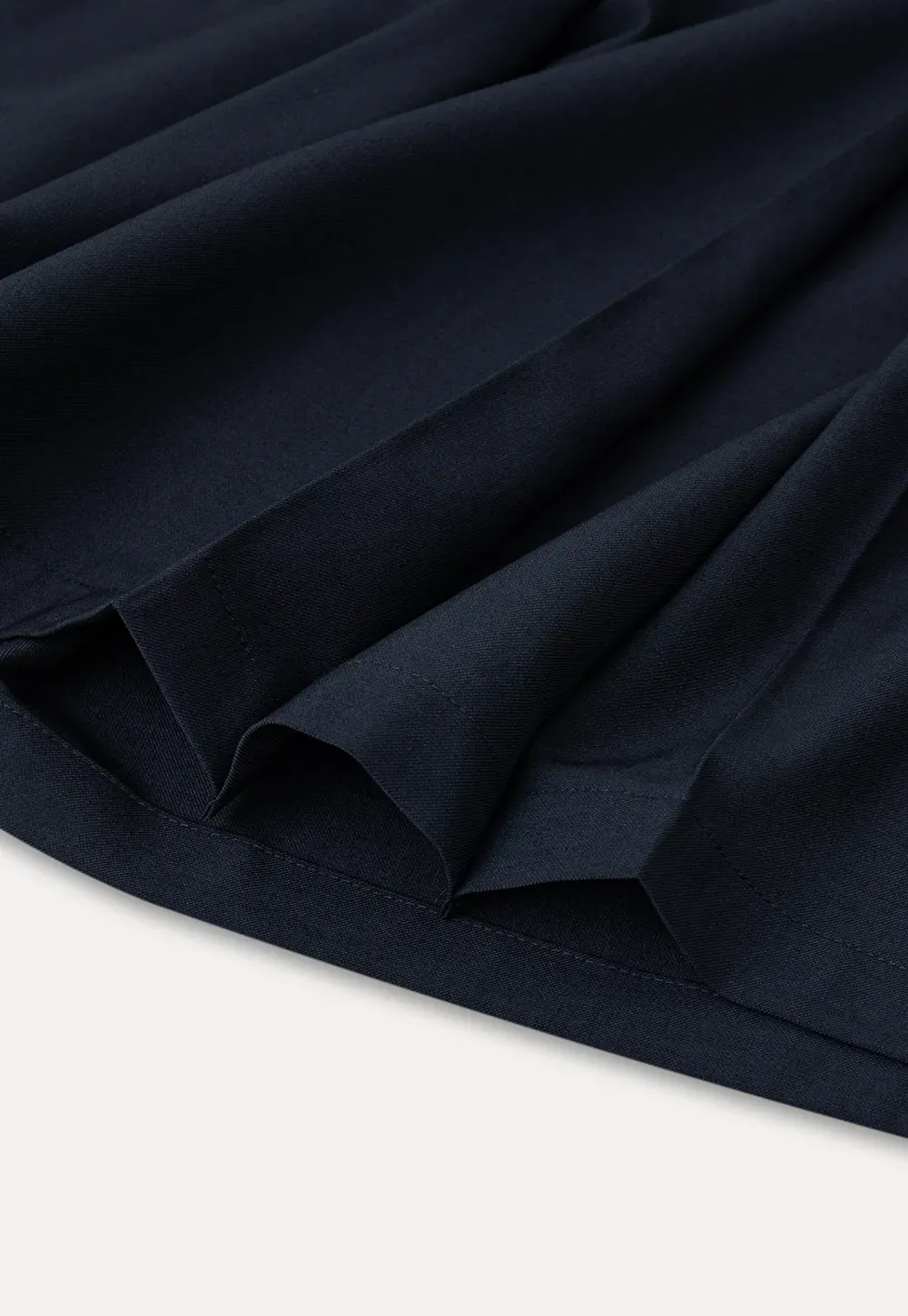 Pleated A-Line Midi Skirt