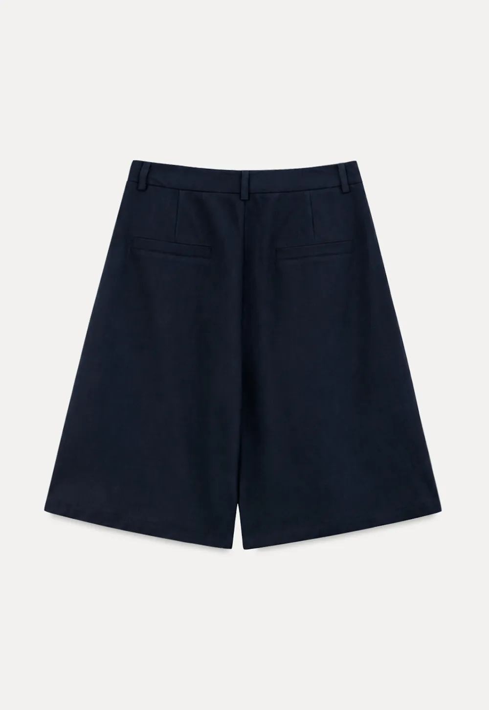 Pleated A-Line Midi Skirt