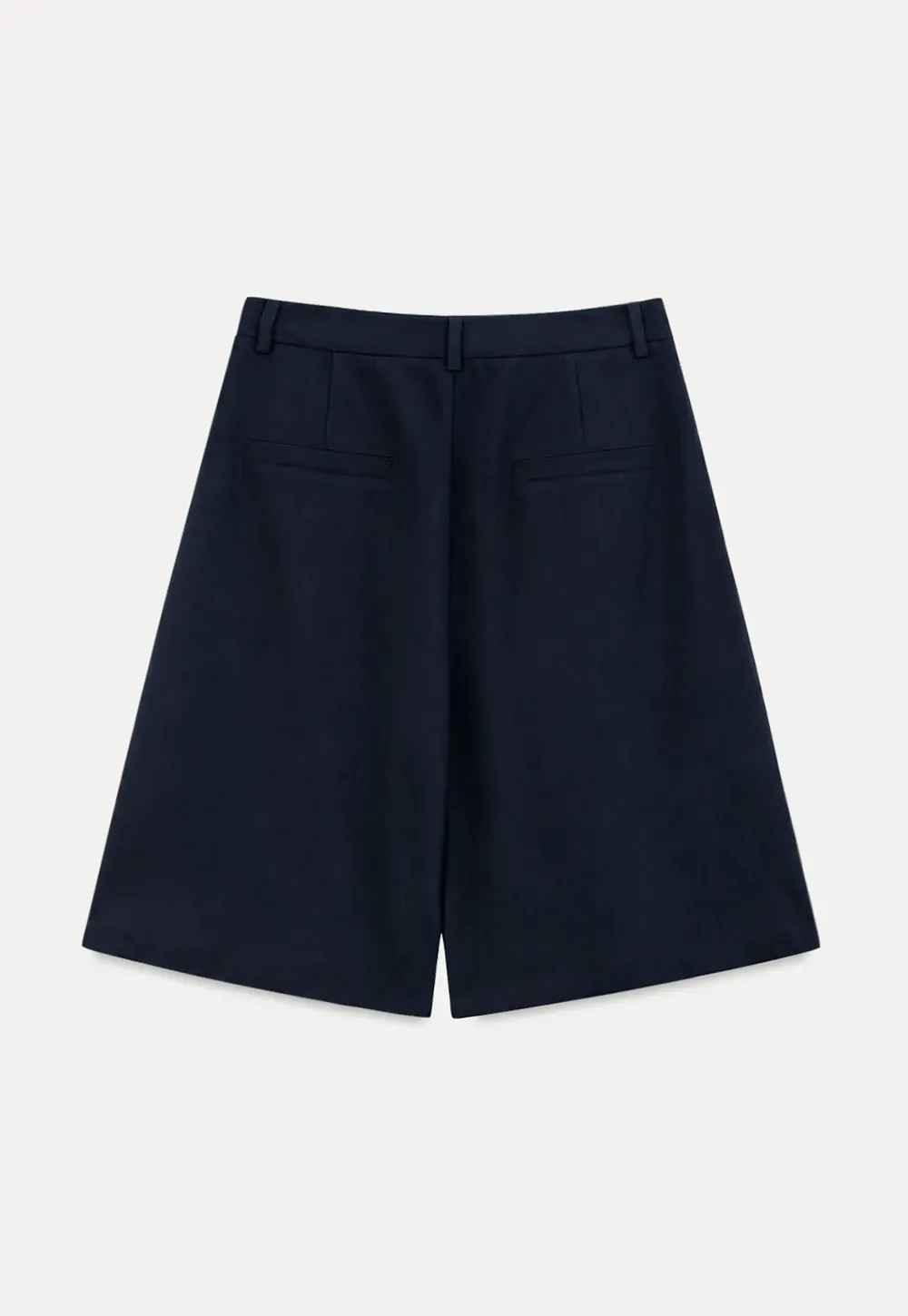 Pleated A-Line Midi Skirt