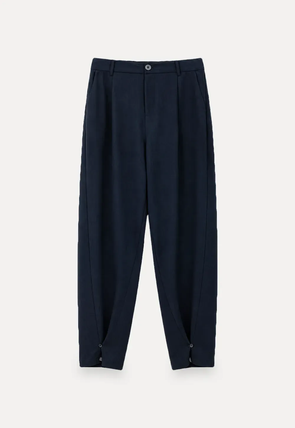Wide Leg Pleated Casual Pants