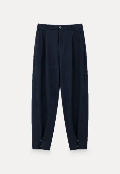 Wide Leg Pleated Casual Pants