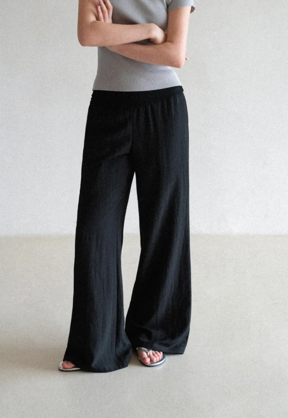 Wide Leg Flowy Casual Pants