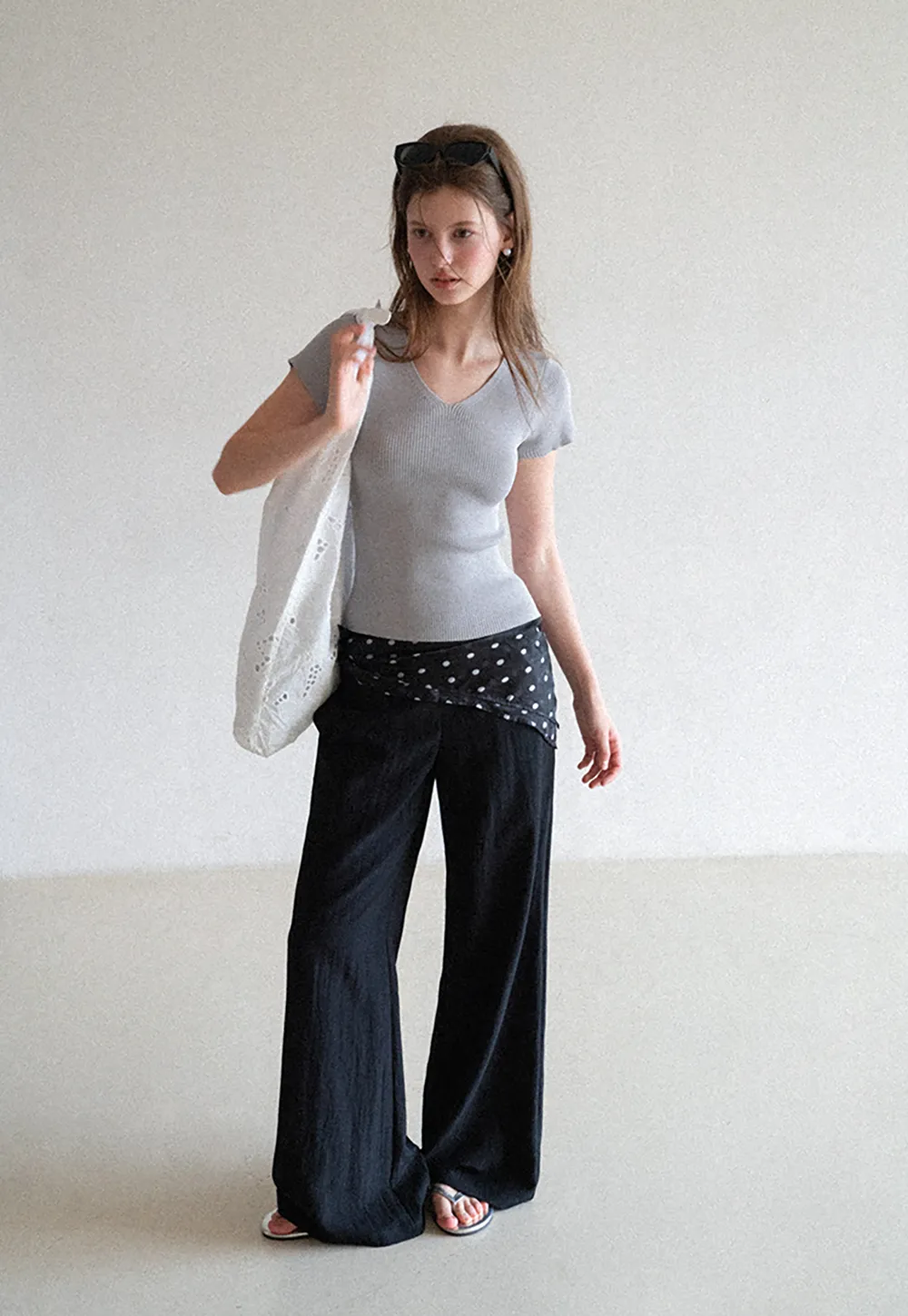 Wide Leg Flowy Casual Pants